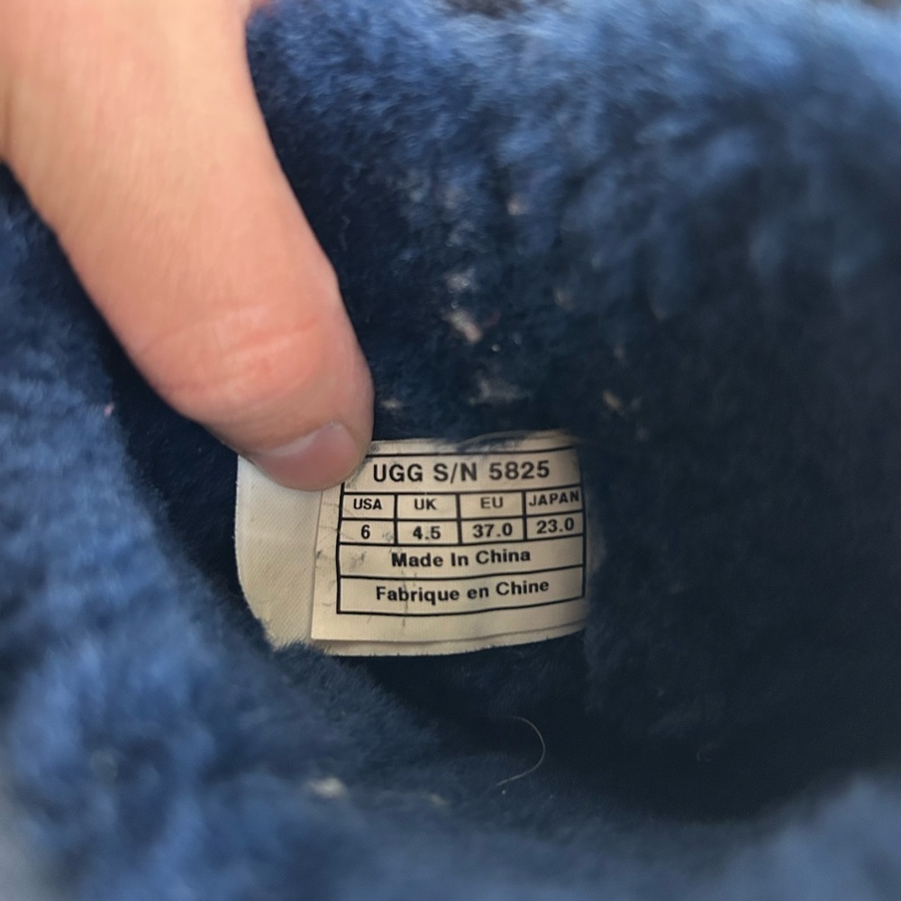 UGG Deep Blue Sheepskin Footwear - Picture 4 of 5